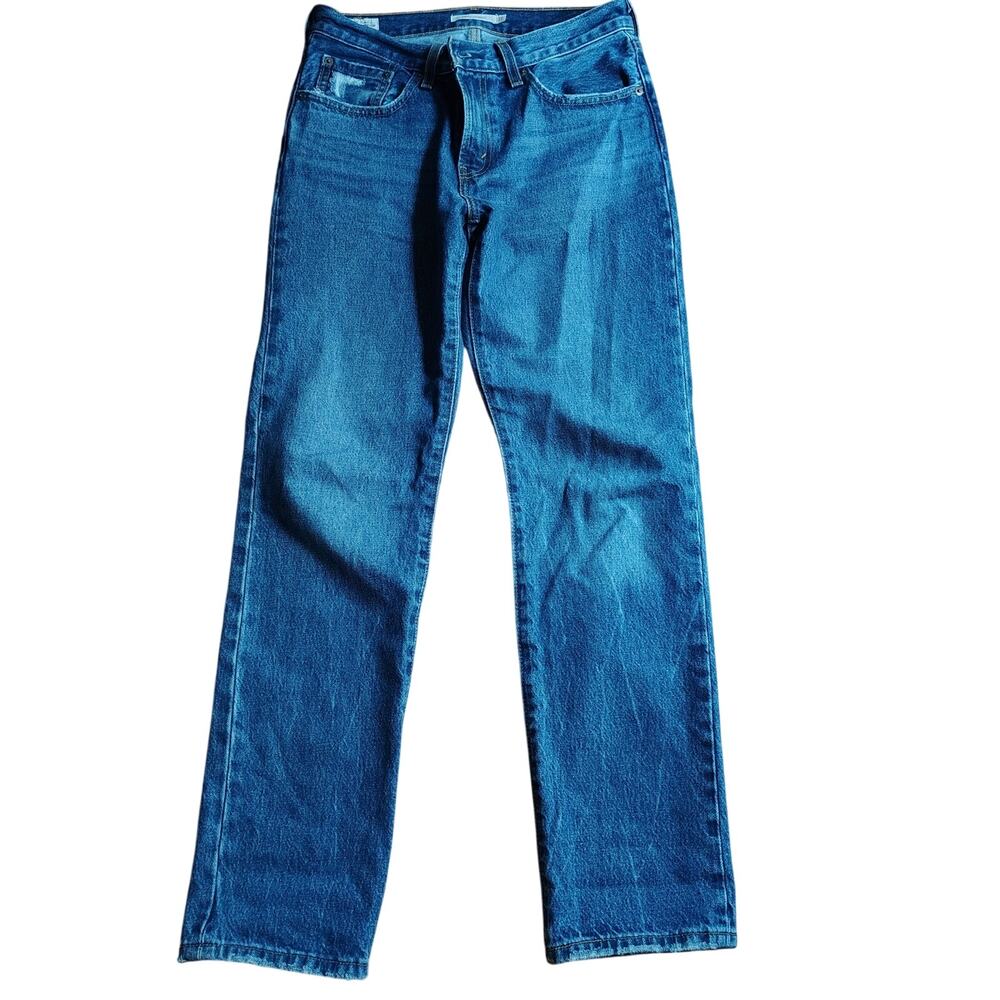 Levi’s Premium Middy Straight Jeans Women’s W27 L31 Medium Wash Distressed